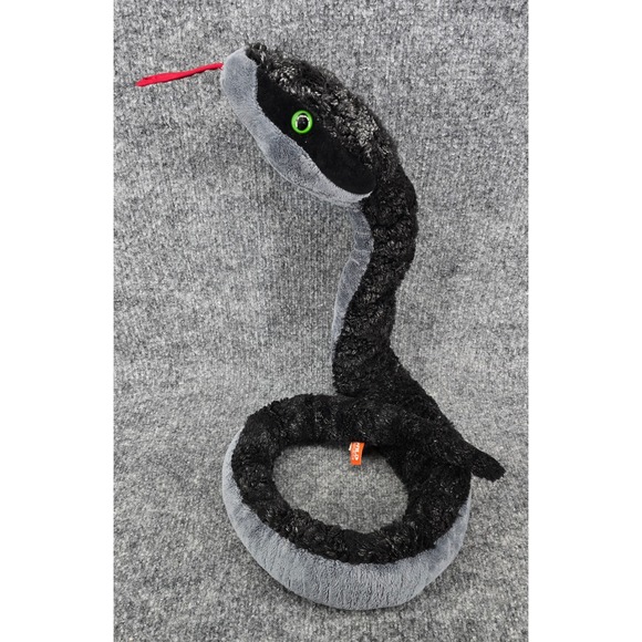 Wild Republic Other - Wild Republic Metal Heads Snake Plush 50" Black Grey Stuffed Animal Toy 23504